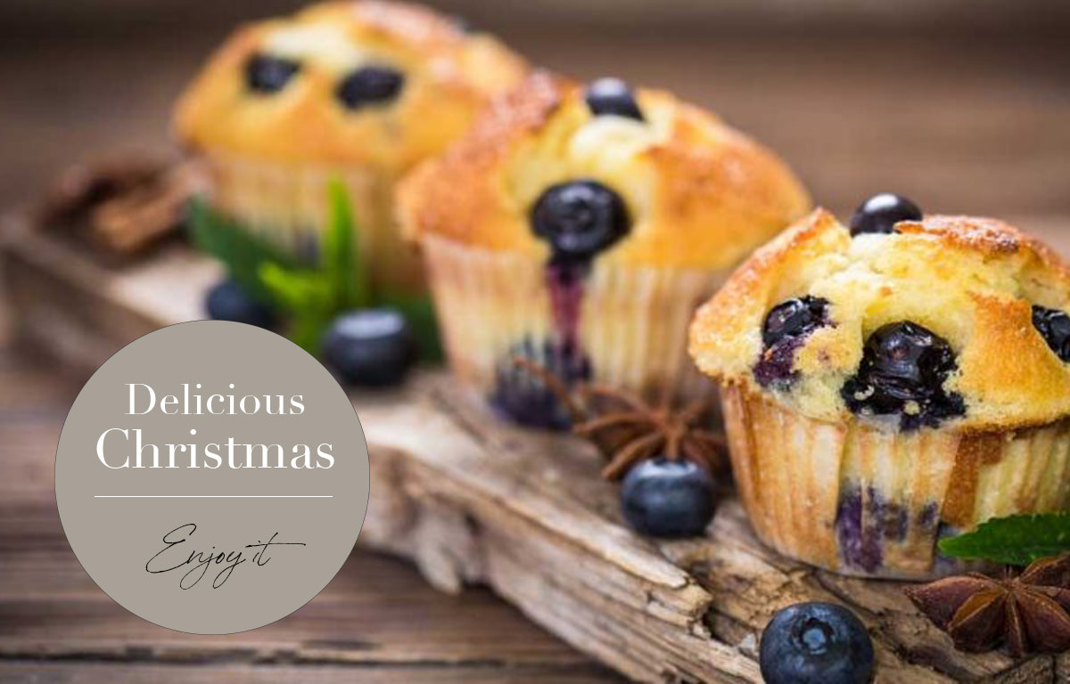 Christmas Bleberry Muffins